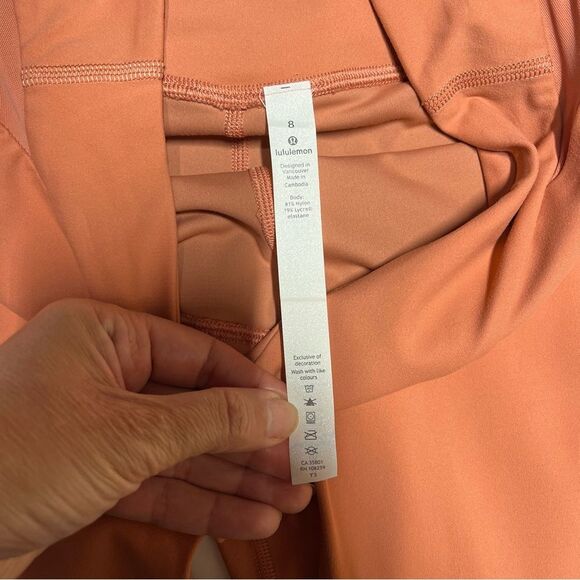 Lululemon Aligned Angles Super High Rise Tight 28" in Rustic Coral 8 - Picture 11 of 15